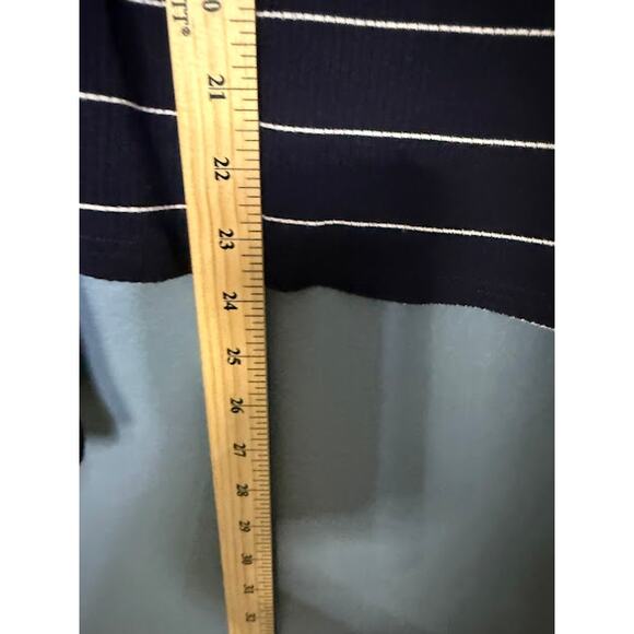 Lunik Long Sleeve Women's Medium Flared Disco Y2K Striped Tie up Nautical - Picture 8 of 8